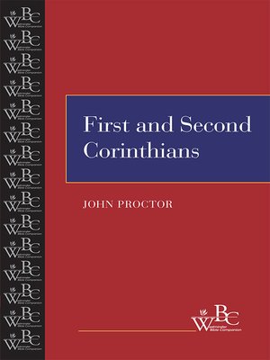 cover image of First and Second Corinthians